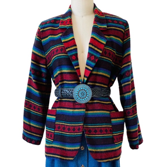 Vintage Jackets & Blazers - Vintage 80’s/90’s Southwestern Blazer